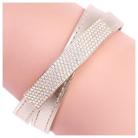 Pulseira swarovski Dourado