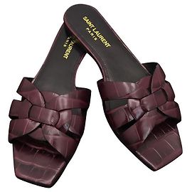 Saint Laurent Tribute mules Dark purple