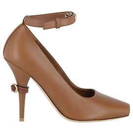 Burberry Pumps aus Leder mit D-Ring Braun
