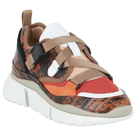 Chloé-Sneakers basse in pelle Sonnie-Altro,Stampa python