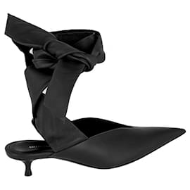 Balenciaga-Dance Knife Leather Mules-Black