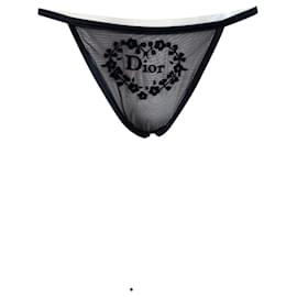 mutandine con logo dior Nero