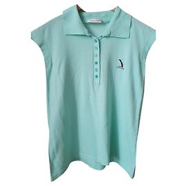 Polo turquesa sin mangas de Maison Céline Turquesa