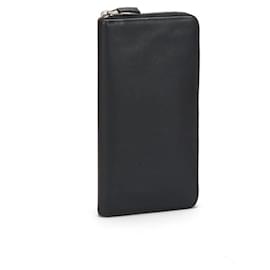 Prada-Fastener Long Wallet in Black-Black
