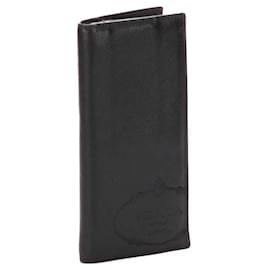 Prada-Two-Fold Wallet in Black-Black