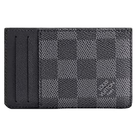 Louis Vuitton-Louis Vuitton LV Gray and Black Card Holder-Grey