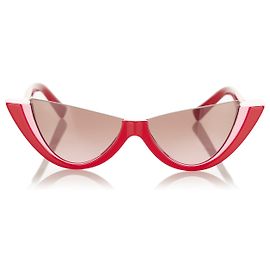 Valentino Red Havana Getönte Sonnenbrille Pink Rot