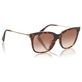 Gafas de sol con montura cuadrada Valentino Brown Castaño