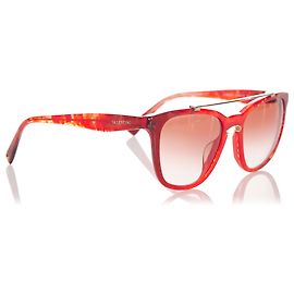 Valentino Rot getönte Katzenaugen-Sonnenbrille Rot