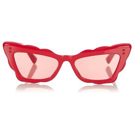 Gafas de sol polarizadas con ojo de gato rojo Valentino Roja