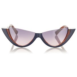 Occhiali da sole colorati Valentino blu avana Marrone Blu