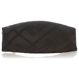Fermaglio per capelli Fendi Black Zucca Barrette Nero