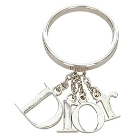 Dior-Dior Silver Letter Charms Ring-Silvery