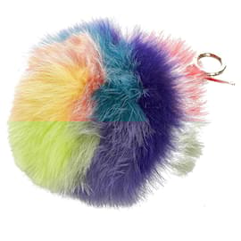 Fendi-Fendi Blue Monster Charm Key Chain-Blue,Multiple colors