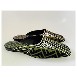 Fendi-Mules-Brown,Black