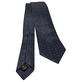 Corbata Louis Vuitton de seda gris Gris