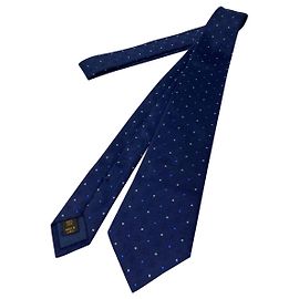Louis Vuitton gravata de seda Azul