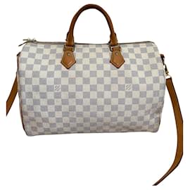 Louis Vuitton-Louis vuitto bandouliere 35 Damier Azur-Bianco