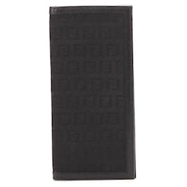 Fendi-Passport Case in Black-Black