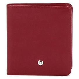 Montblanc Two-Folded Wallet in Red Red
