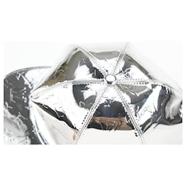 Louis Vuitton-Large 60 Metallic Silver Monogram Miroir Mirror Cap Baseball Hat 212l8-Other