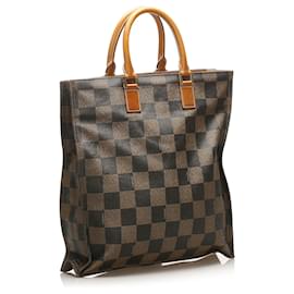 Fendi-Fendi Brown Pequin Tote Bag-Brown,Light brown,Dark brown