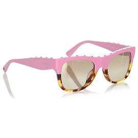 Occhiali da sole Valentino Pink Square Mirror Marrone Rosa