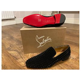 Christian Louboutin-Mocassini Slip on-Nero