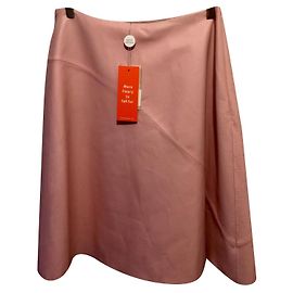 Autre Marque Saia de couro Faroe rosa claro Rosa
