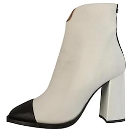 Botas tronchetto MSGM preto e branco Preto Branco