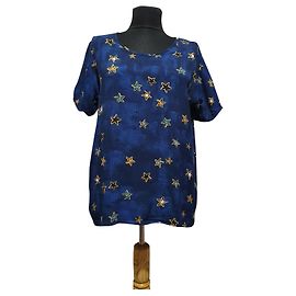Autre Marque Blusa Fabienne Chapot con estrellas de viscosa Multicolor