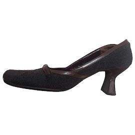 (Usado) Authentic Michel Klein Zapatos de mujer Roja Gris