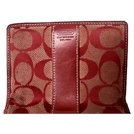 Coach (Usato) PORTAFOGLIO foderato Rosso