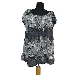 Blusa Odd Molly de algodão cinza Multicor Cinza