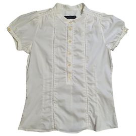 Chemisier blanc en coton Bruuns Bazaar Blanc