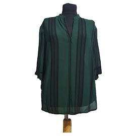 Blusa Baum und Pferdgarten Verde in Seta e Viscosa Nero Verde