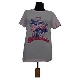 Camiseta de algodón rosa Baum und Pferdgarten Rosa