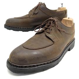 Paraboot-PARABOOT DERBY AVIGNON SHOES 7.5 41.5 BOLD LEATHER RETURNS BROWN SHOES-Brown