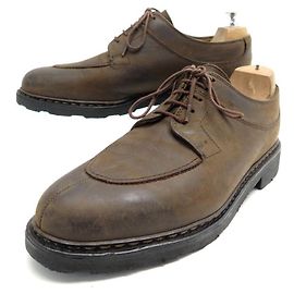 SCARPE PARABOOT DERBY AVIGNON 7.5 41.5 BOLD PELLE TORNA SCARPE MARRONE Marrone