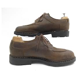 Paraboot-PARABOOT DERBY AVIGNON SHOES 7.5 41.5 BOLD LEATHER RETURNS BROWN SHOES-Brown