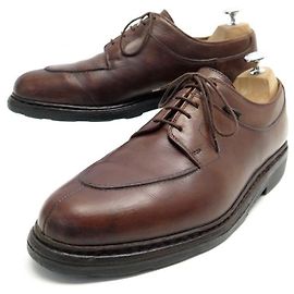 CHAUSSURES PARABOOT DERBY CHASSE AVIGNON 9 43 EN CUIR MARRON LEATHER SHOES Marron