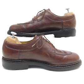 Paraboot-PARABOOT DERBY HUNTING SHOES AVIGNON 9 43 BROWN LEATHER SHOES-Brown