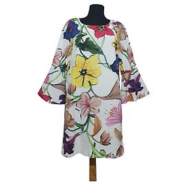 Vestido Dondup de algodón con estampado floral Multicolor