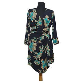 Sandro Floral Viscose Dress Size 36 Multiple colors