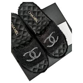 Chanel Mules eponge Noir