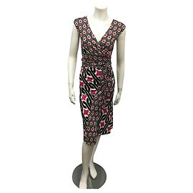 Diane Von Furstenberg Robe portefeuille en soie DvF Willow FR 8 Multicolore