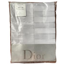 Lençol de damasco de algodão egípcio Dior cinza Cinza