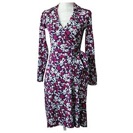 Diane Von Furstenberg DvF New Jeanne silk blend wrap dress Multiple colors