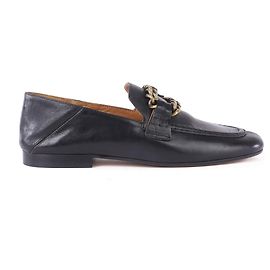 Isabel Marant Firlee Chain Loafer aus schwarzem Leder Schwarz