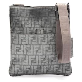 Fendi-Diagonal Shoulder Bag in Brown-Brown